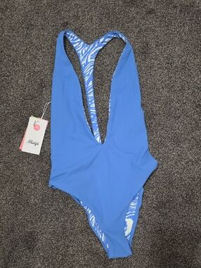 Maaji Blue Reversible One-Piece Swimsuit